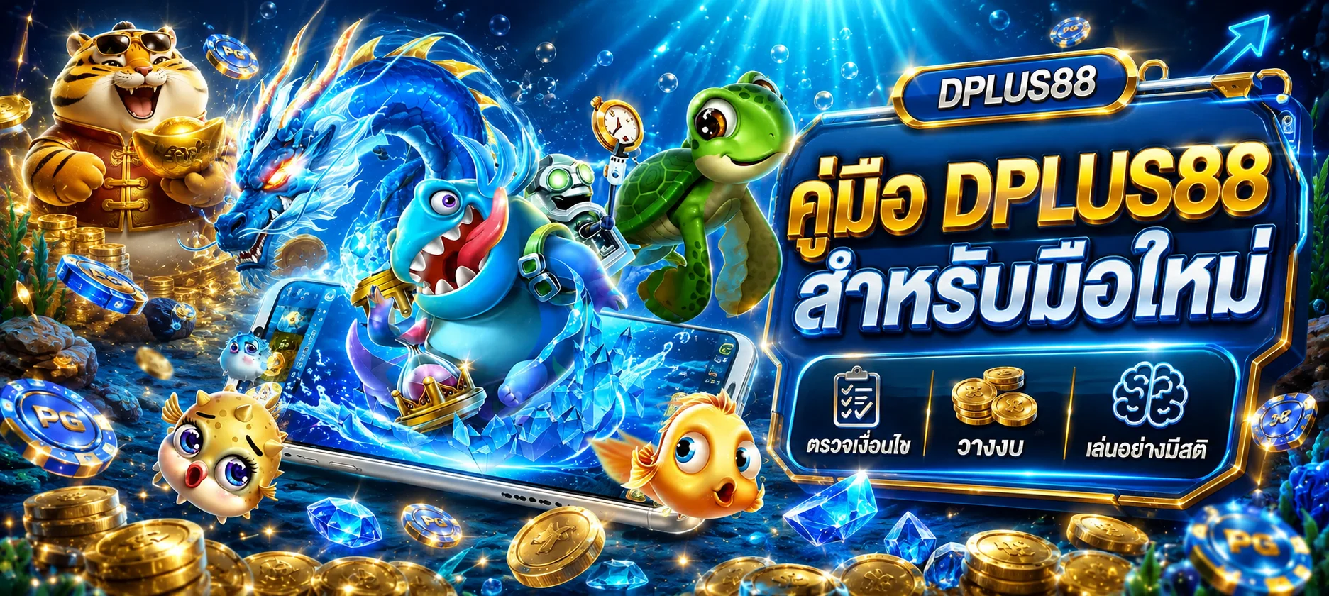 DPLUS88 คู่มือมือใหม่ | สมัคร ฝากถอน และตั้งงบ